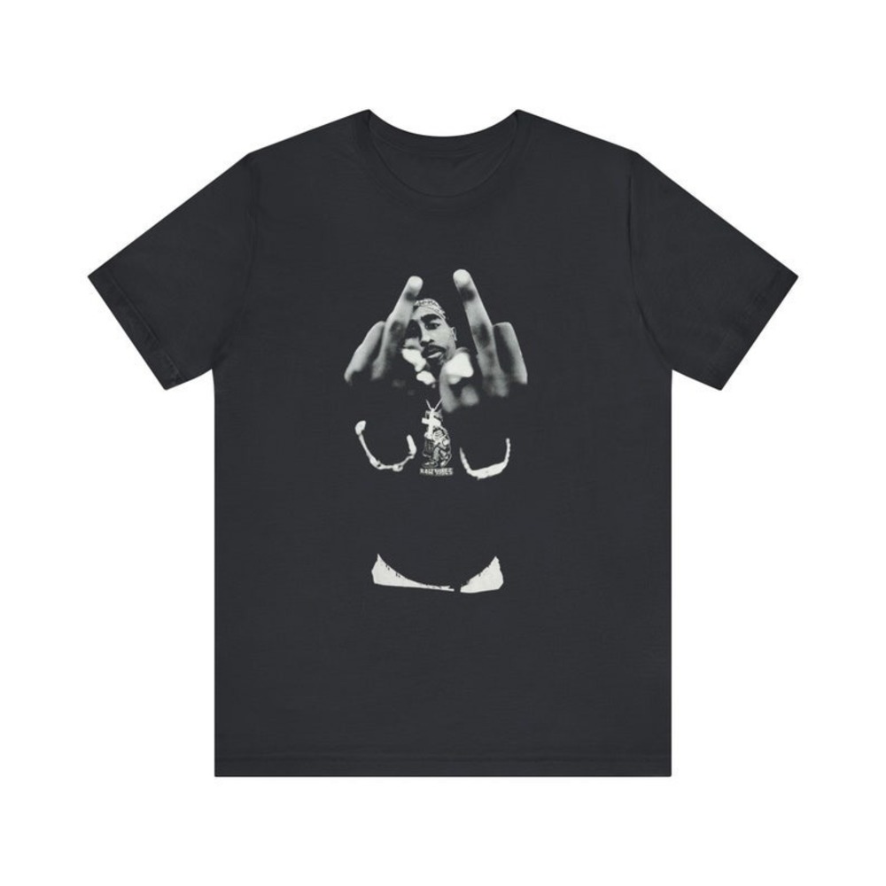 Tupac Shirt 90s Hip Hop Graphic Tee Rapper Tshirt Style - Picture 1 of 4